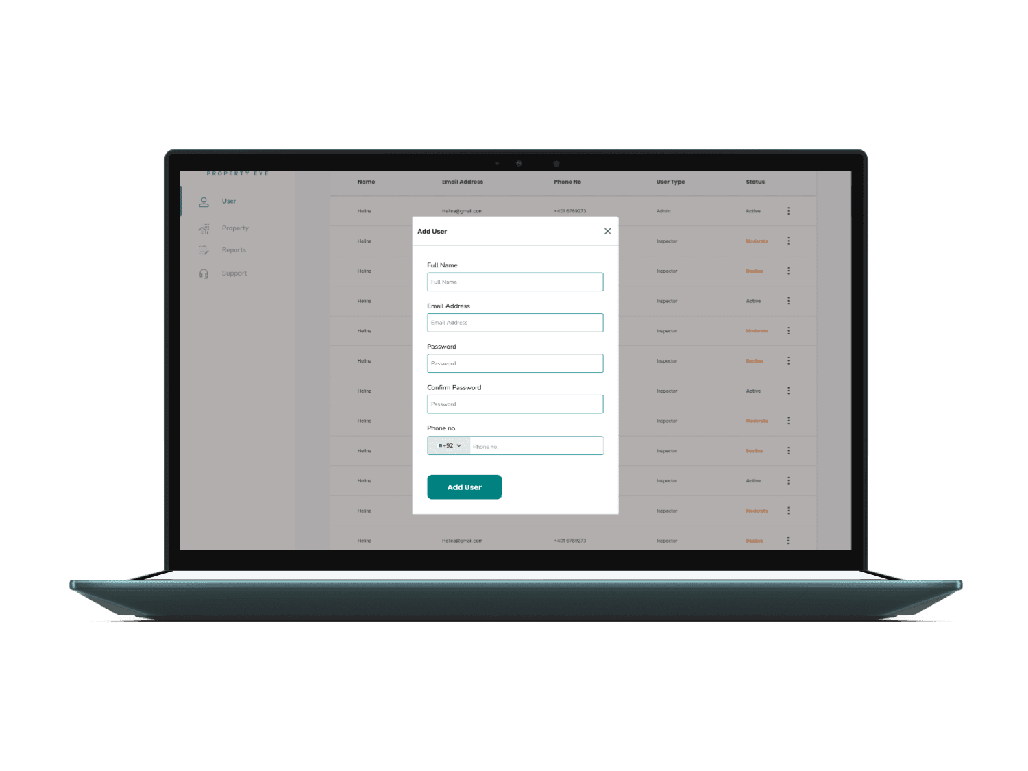 Property Management Page